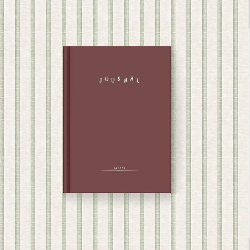 Daily Check-In Journal: Brown